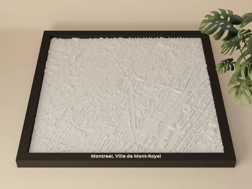 Montreal, Ville de Mont-Royal, Canada - Mô hình thu nhỏ 3D - Image 5