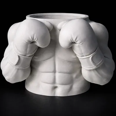 The Champ - Giá Cắm Bút Tượng Bán Thân Võ Sĩ Boxing