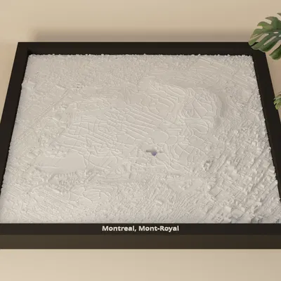 Montreal, Mont-Royal, Canada - Mô hình 3D Miniature