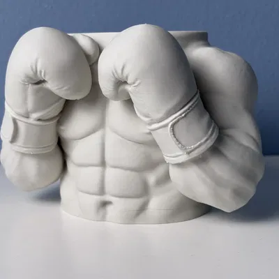 The Champ - Giá Cắm Bút Tượng Bán Thân Võ Sĩ Boxing