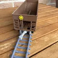 Xe Toa Hopper 2 Ngăn cho O Gauge (2 Bay Hopper Car) - Thumbnail 2