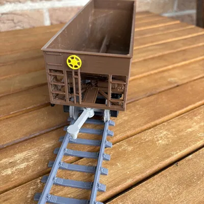 Xe Toa Hopper 2 Ngăn cho O Gauge (2 Bay Hopper Car)