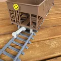 Xe Toa Hopper 2 Ngăn cho O Gauge (2 Bay Hopper Car) - Thumbnail 4