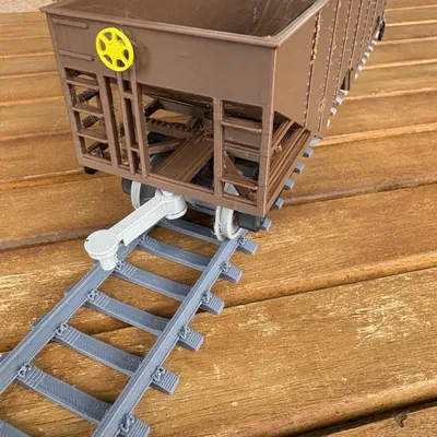 Xe Toa Hopper 2 Ngăn cho O Gauge (2 Bay Hopper Car)