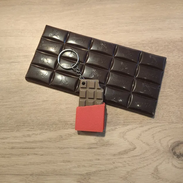 Móc khóa Socola Cách Điệu (In 1 vật liệu & đa vật liệu) - Image 2