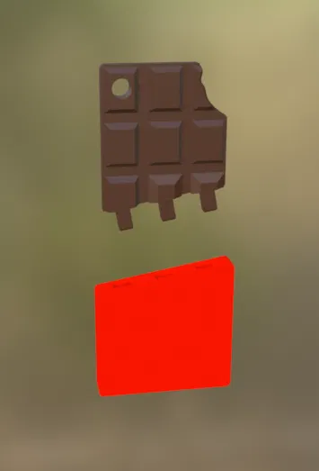 Móc khóa Socola Cách Điệu (In 1 vật liệu & đa vật liệu) - Image 4