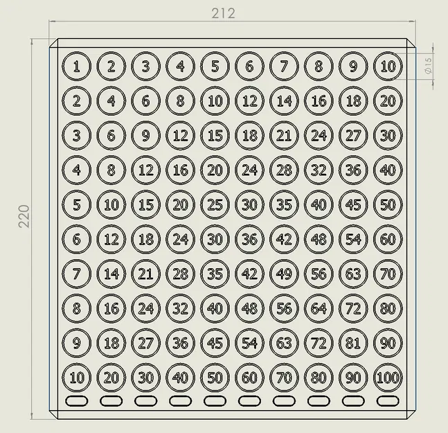 Bảng Cửu Chương (Multiplication Table Board) Gắn Nam Châm - Image 2