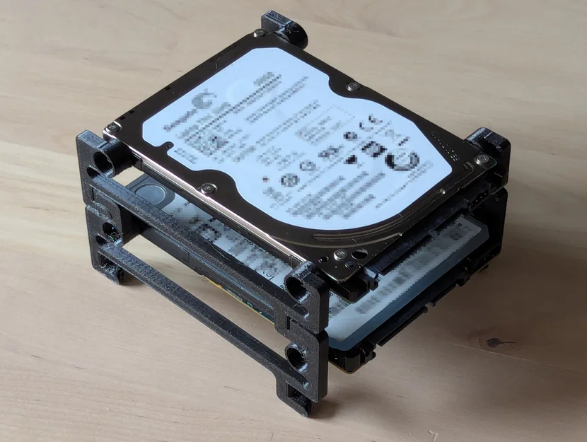 Hệ gá SKADIS + stackable cho ổ 2.5" SATA HDD/SSD (xếp chồng) - Image 3