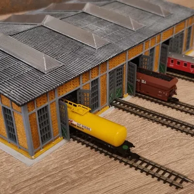 Lokschuppen cho Schiebebühne – Spur Z (1:220)