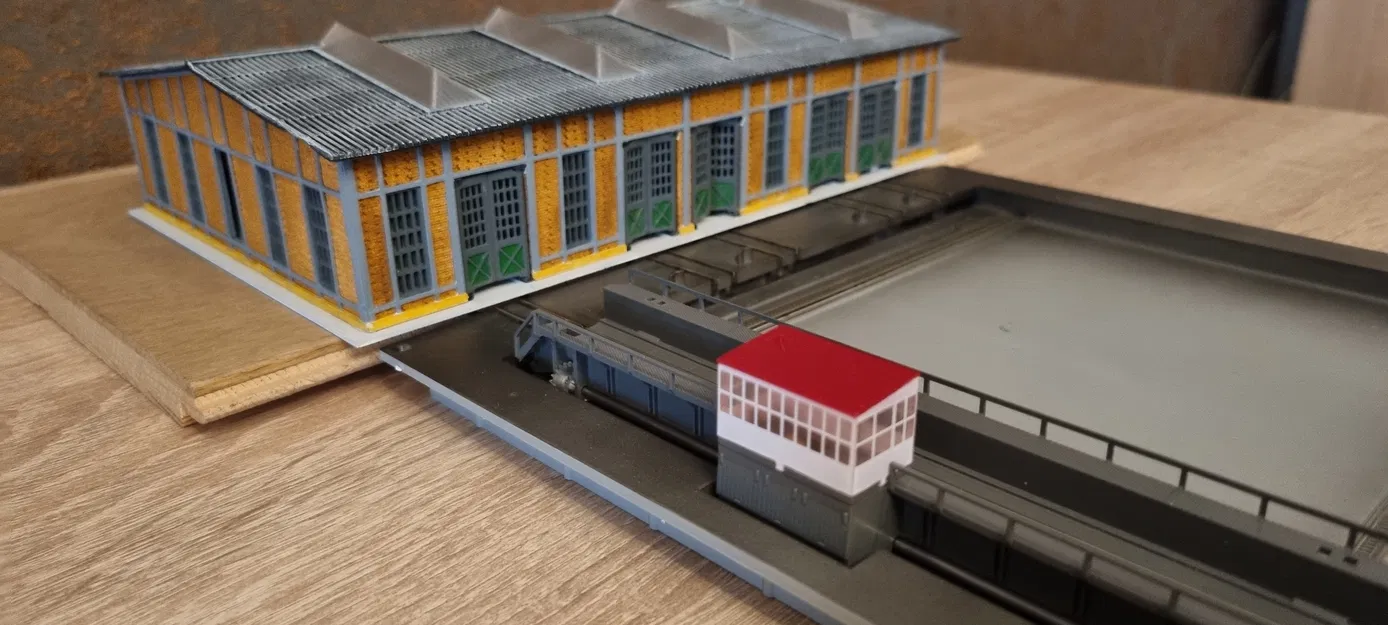 Lokschuppen cho Schiebebühne – Spur Z (1:220) - Image 8