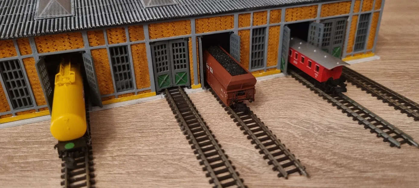 Lokschuppen cho Schiebebühne – Spur Z (1:220) - Image 12