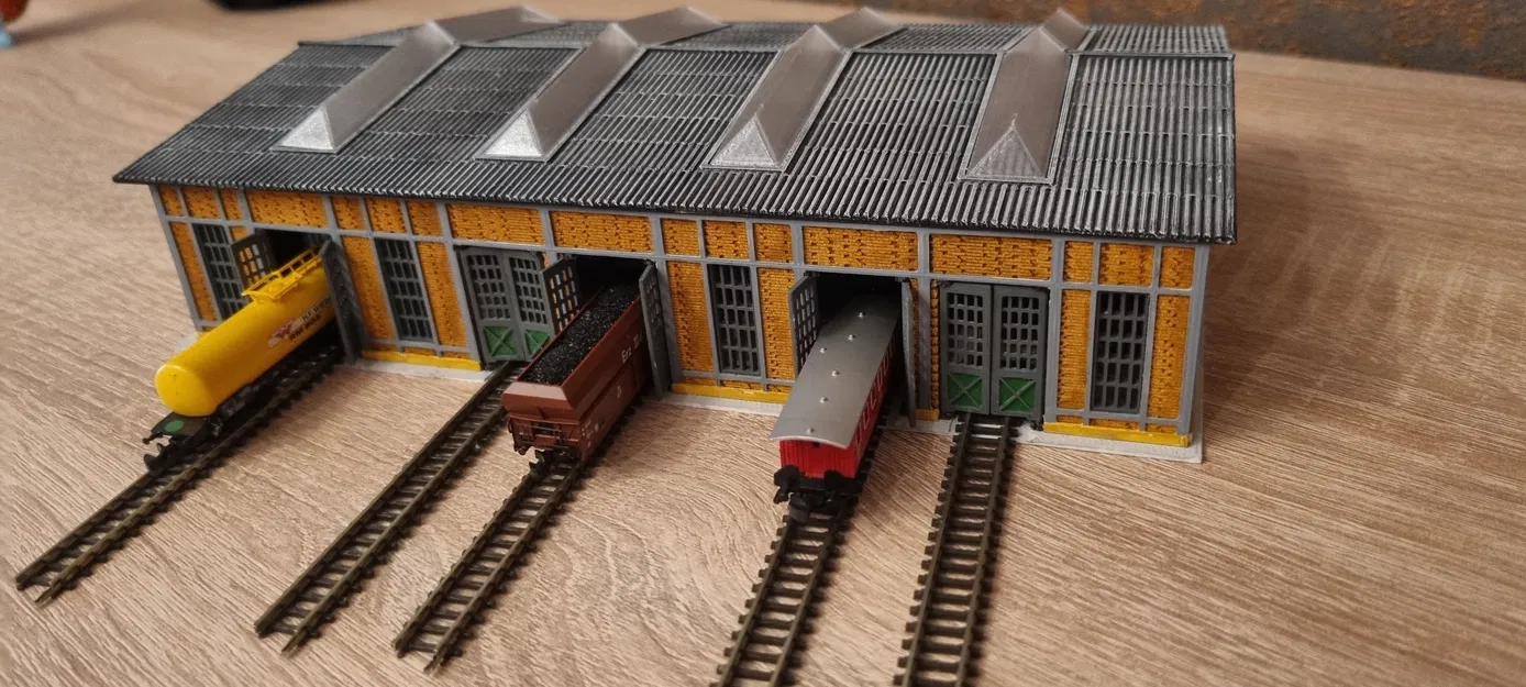 Lokschuppen cho Schiebebühne – Spur Z (1:220) - Image 13