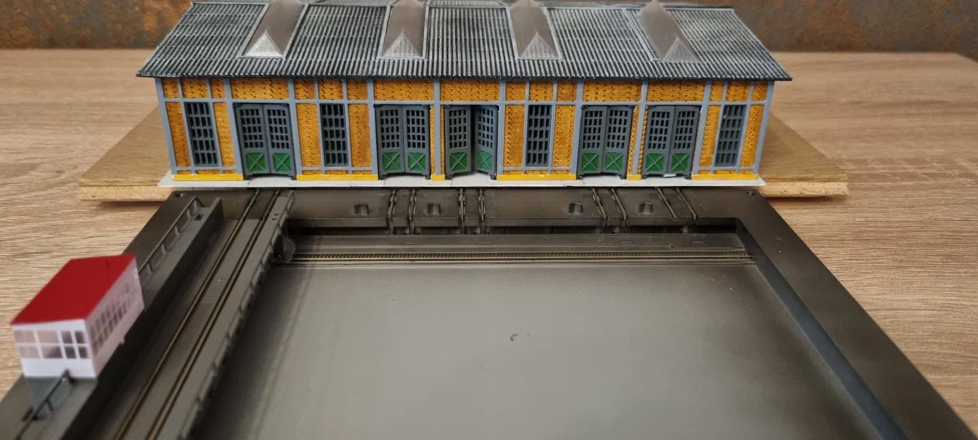 Lokschuppen cho Schiebebühne – Spur Z (1:220) - Image 15