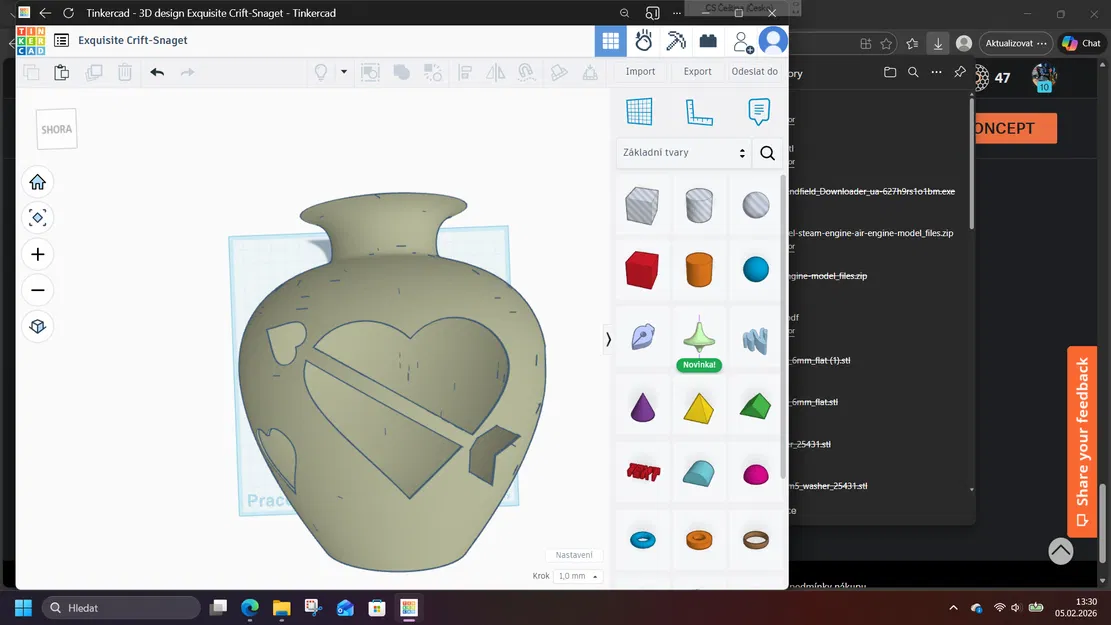 Bình hoa in được (vase printeable) - Image 1
