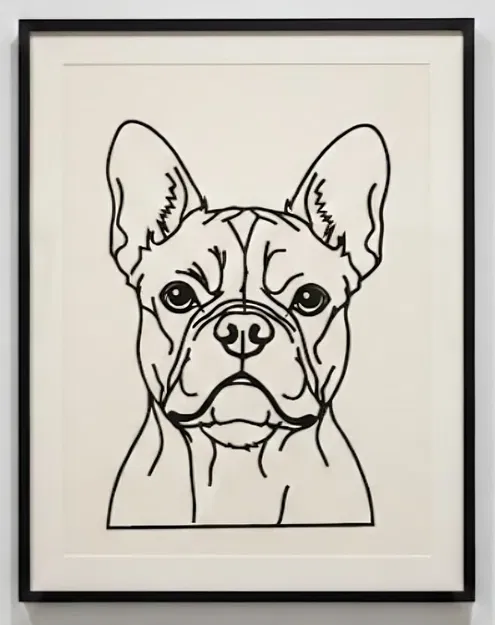 SILHOUETTE: French Bulldog – Silhouette Chó Bull Pháp Tối Giản - Image 1