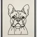 SILHOUETTE: French Bulldog – Silhouette Chó Bull Pháp Tối Giản - Thumbnail 1