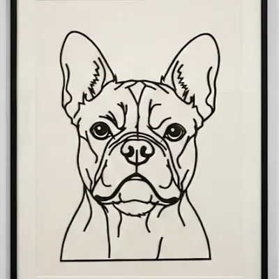 SILHOUETTE: French Bulldog – Silhouette Chó Bull Pháp Tối Giản