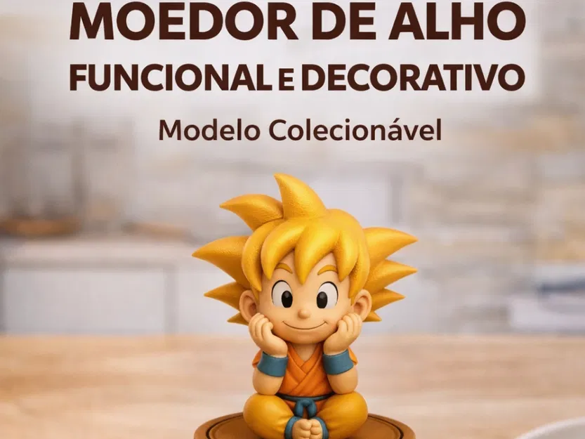 Moedor Decorativo Funcional Colecionável – Moedor de Alho Trang Trí In 3D - Image 1