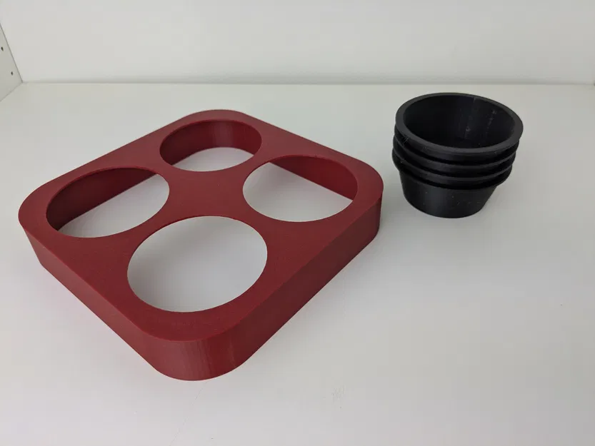 Bộ Chén Đựng Token Xếp Chồng Kèm Khay Ổn Định - Image 3