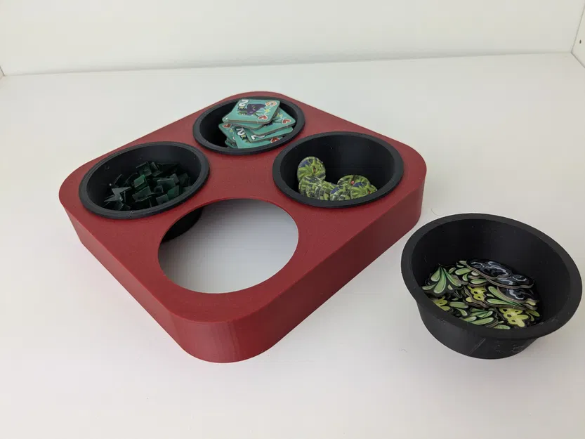 Bộ Chén Đựng Token Xếp Chồng Kèm Khay Ổn Định - Image 6