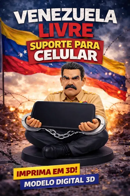 Giá đỡ điện thoại – Venezuela Livre (Mẫu 3D digital) - Image 2