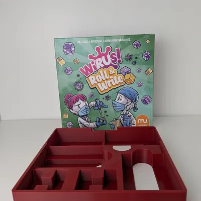 Virus! - Insert hộp all‑in‑one (bài bọc sleeve + Roll & Write)