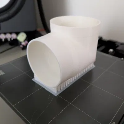 Adapter ống xả low-profile góc nghiêng cho xTool F2 (75 mm)