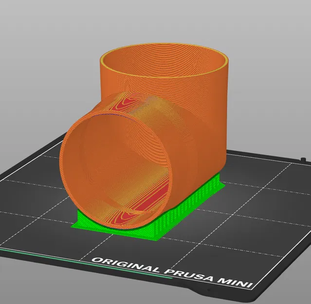 Adapter ống xả low-profile góc nghiêng cho xTool F2 (75 mm) - Image 3