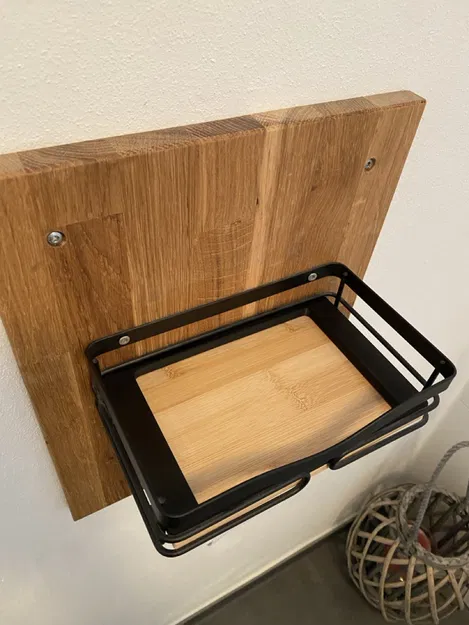 Insert tối giản giữ hộp khăn ướt cho khay treo tường (WC-Papier-Box Halter) - Image 2