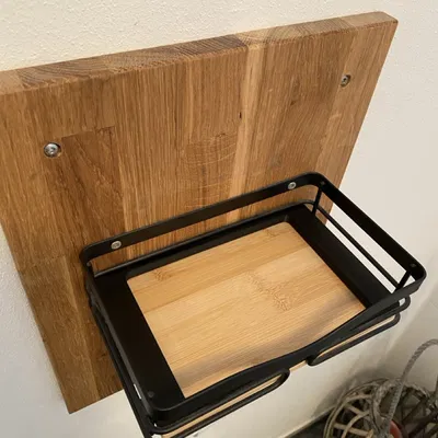 Insert tối giản giữ hộp khăn ướt cho khay treo tường (WC-Papier-Box Halter)