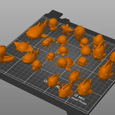 Cute Mini Animals - Coral Reef (Bộ sinh vật biển mini dễ thương)