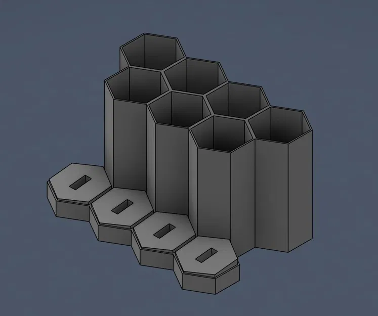 Giá đỡ bút và USB (flash drive) dạng parametric - Image 1