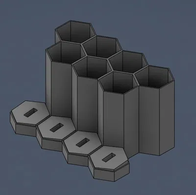 Giá đỡ bút và USB (flash drive) dạng parametric