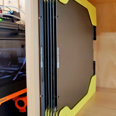 Nút bấm eject đánh số gắn dọc cho holder build plate Prusa/Bambu