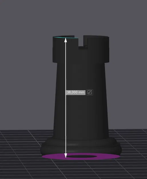 Torre de Ajedrez Staunton Paramétrica – Xe cờ vua Staunton tham số - Image 2