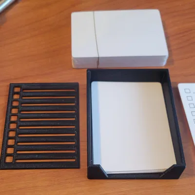 Template danh sách & khay giữ bài tây trắng (Playing Card List Template and holcer)