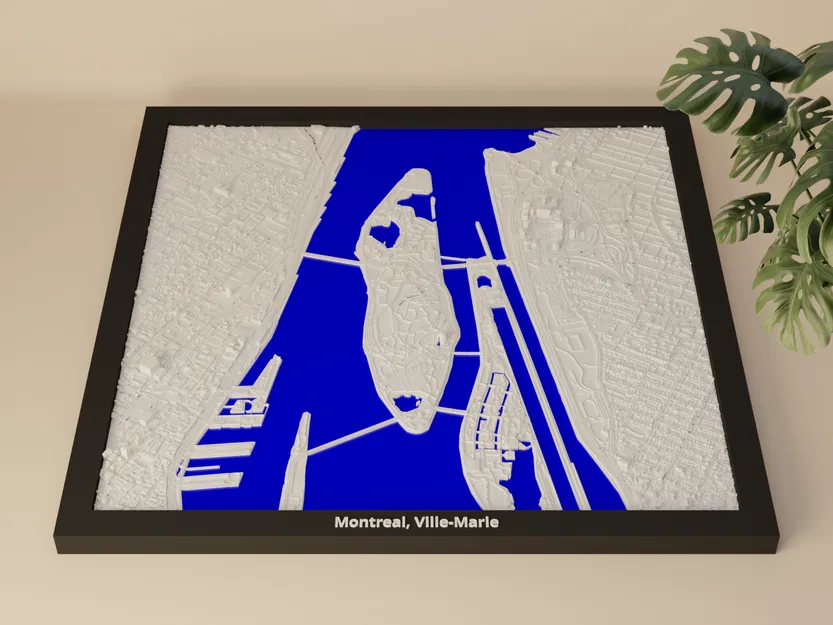 Montreal, Ville-Marie, Canada - Mô hình thu nhỏ 3D - Image 3