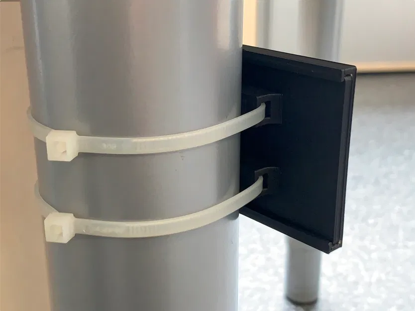 Thẻ gắn ống - Label trượt vào, cố định bằng dây rút (cable ties) - Image 2