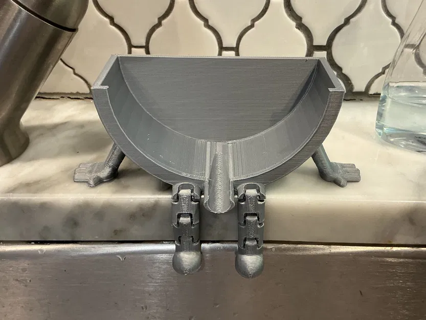 Giá để Scrub Daddy gác bồn rửa dạng khớp, có lỗ thoát nước - Image 4