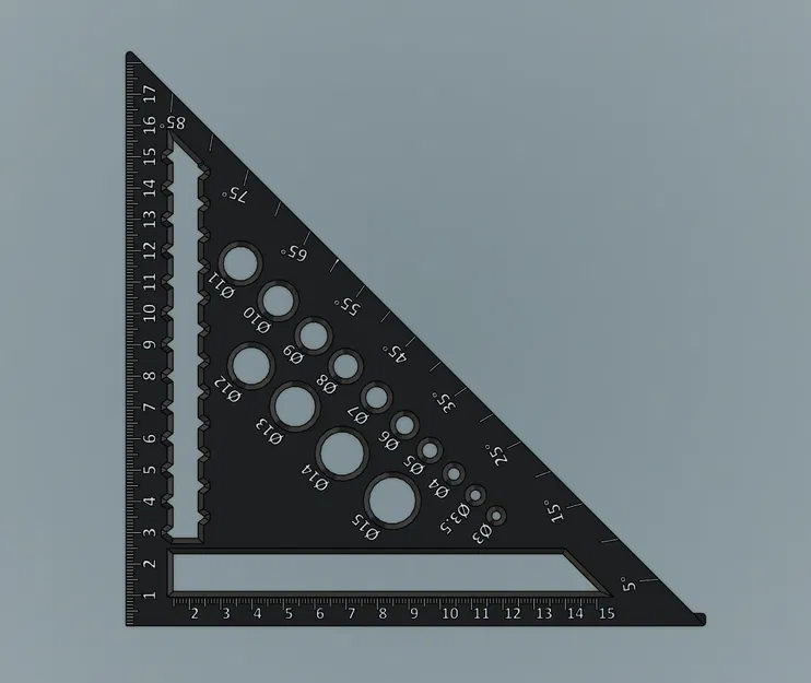 Thước vuông kỹ thuật (Engineering Square) – 3 tùy chọn - Image 1