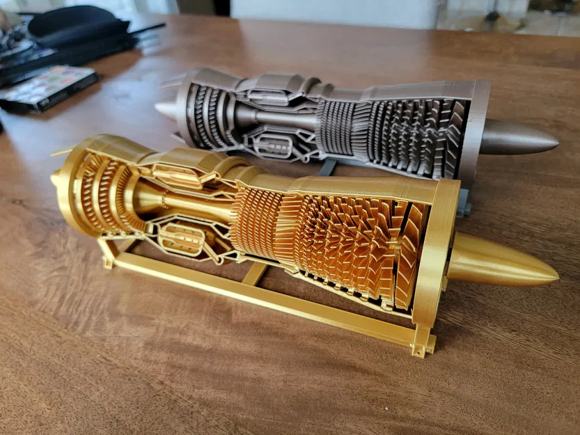 Động cơ J57 Turbojet kèm bệ đỡ (J57 turbojet Engine and stand) - Image 1