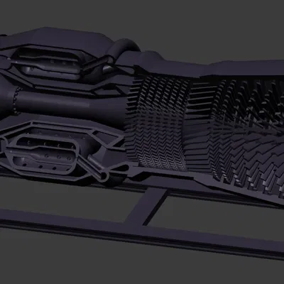 Động cơ J57 Turbojet kèm bệ đỡ (J57 turbojet Engine and stand)