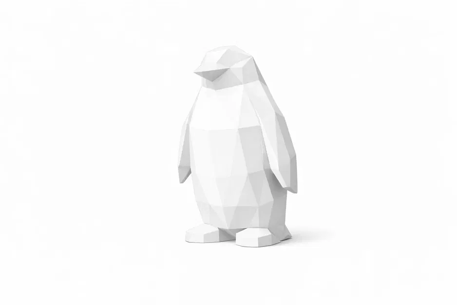 Bộ Thú Low Poly – Cáo, Cú, Voi & Chim Cánh Cụt | In 3D Dễ - Image 4