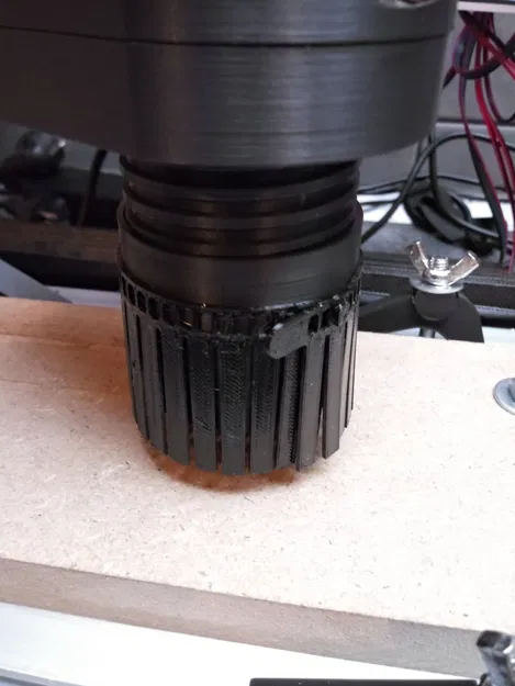 Adapter hút bụi cho 3018 (spindle 500W) chỉnh cao, nắp nam châm - Image 9