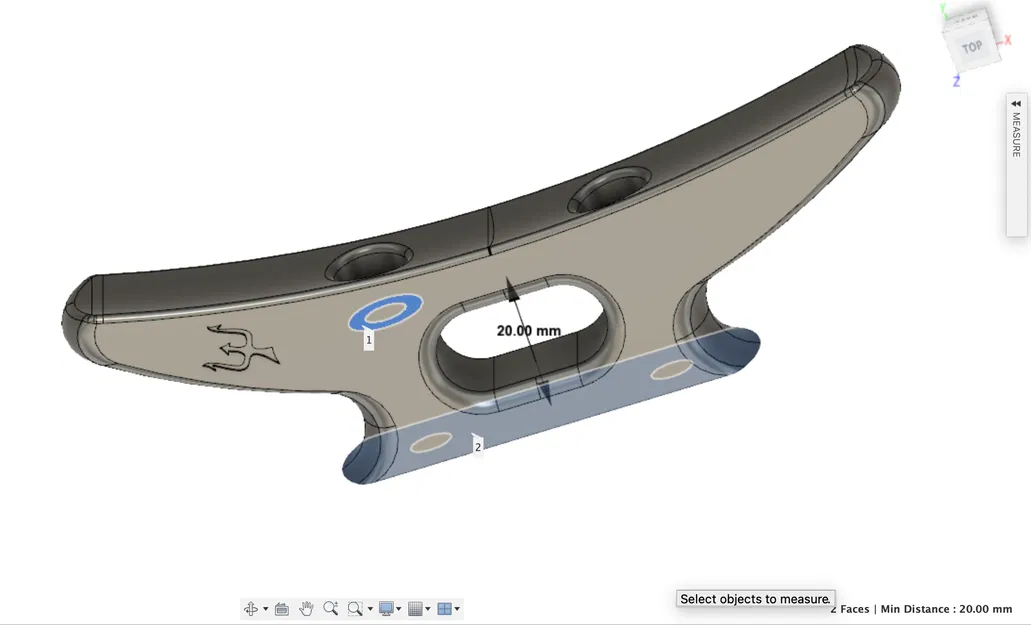 Cùm neo (cleat) cho thuyền dinghy dùng dây 6–12 mm - Image 5