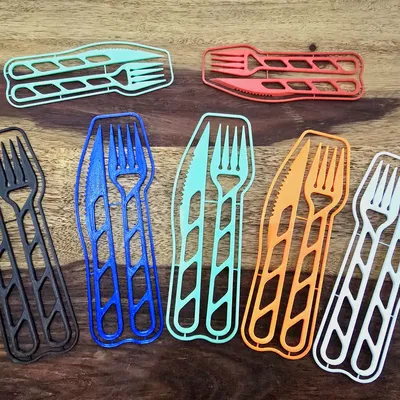 Bộ Dao & Nĩa An Toàn Cho Bé Dạng Kit Card Du Lịch + Hộp Đựng [UPDATED]