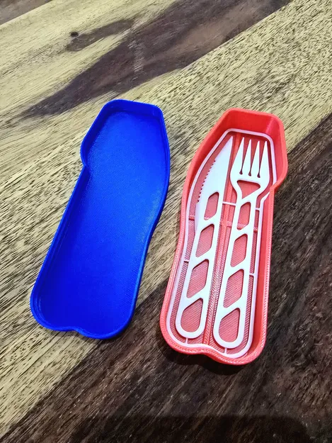 Bộ Dao & Nĩa An Toàn Cho Bé Dạng Kit Card Du Lịch + Hộp Đựng [UPDATED] - Image 4