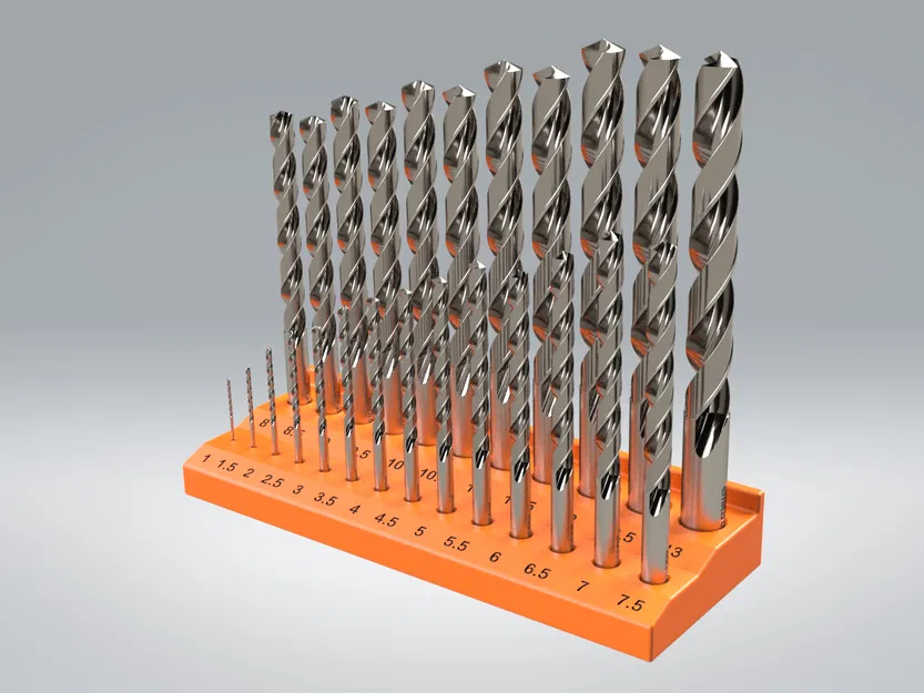 Giá/Khay đựng mũi khoan Ø1–13 mm (DIN 338) - Image 1