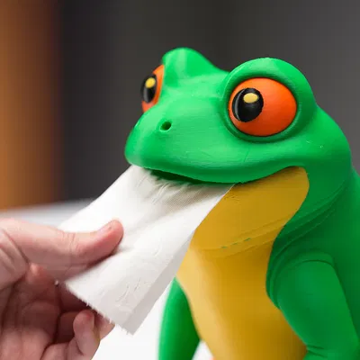 Ếch Dispenser Giấy Vệ Sinh (Cuộn Giấu Bên Trong)