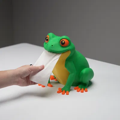 Ếch Dispenser Giấy Vệ Sinh (Cuộn Giấu Bên Trong)